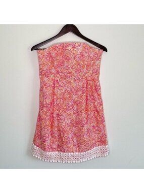 Lilly Pulitzer vintage strapless Dress Size 6 K17
